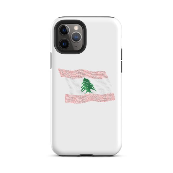Lebanese anthem flag Tough Case for iPhone - Image 3