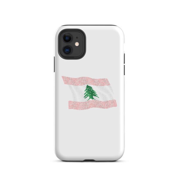Lebanese anthem flag Tough Case for iPhone - Image 2